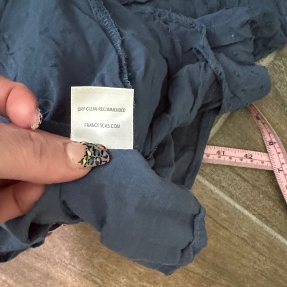 Blue Rain BoHo Teal Dress with Gold Embellishments - Picture 9 of 9